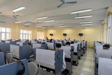 Thí sinh dự thi Đánh giá năng lực năm 2024. Ảnh: VNU