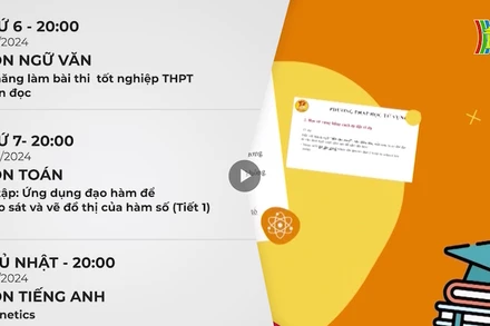 Từ hôm nay, học sinh có thể ôn thi tốt nghiệp trên truyền hình và nền tảng số