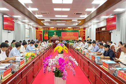 Đại biểu dự hội nghị tổng kết công tác tuyên giáo tỉnh Trà Vinh.