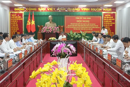 Tỉnh ủy Trà Vinh tổ chức hội nghị tổng kết thực hiện Nghị quyết số 18-NQ/TW ngày 25/10/2017 của Ban Chấp hành Trung ương Đảng khóa XII.