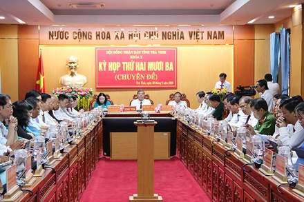 Kỳ họp lần thứ 23 của Hội đồng nhân dân tỉnh Trà Vinh.
