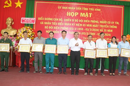 Các cá nhân được trao tặng Kỷ niệm chương "Vì chủ quyền an ninh biên giới Tổ quốc".