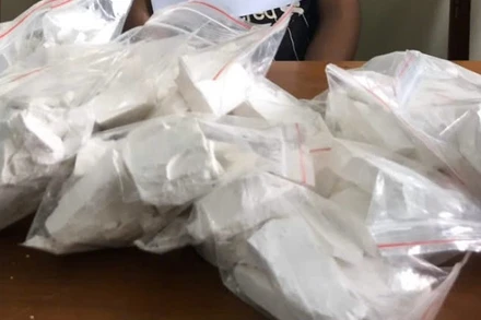 Toàn bộ số heroin do Sùng A Thử mua bán bị Công an Điện Biên thu giữ.