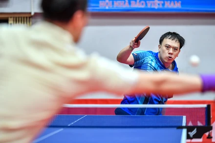 [Ảnh] Những khoảnh khắc ấn tượng tại Giải Bóng bàn Cúp Hội Nhà báo Việt Nam lần thứ XVI