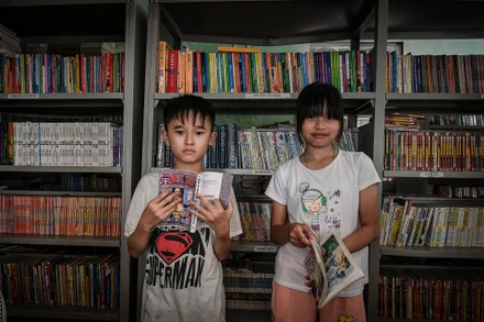 Những thiên thần nhỏ bé tại Trung tâm Bảo trợ xã hội số 1 Hà Nội. (Ảnh: Thành Đạt)