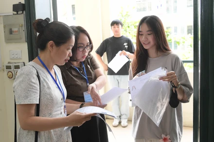 Tại Kỳ thi tốt nghiệp THPT năm 2024. (Ảnh: THÀNH ĐẠT)