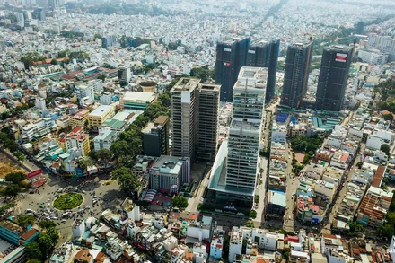 Các dự án nhà ở tại khu trung tâm Thành phố Hồ Chí Minh. 