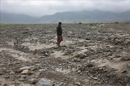 Khu vực chịu ảnh hưởng bởi lũ quét ở Baghlan, Afghanistan. Ảnh tư liệu: THX/TTXVN