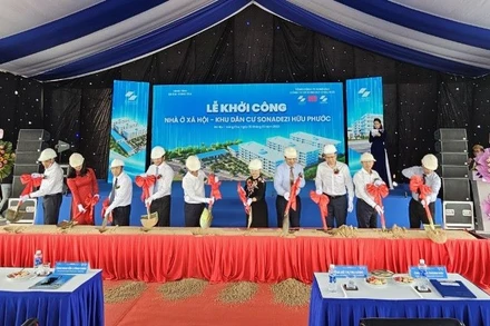 Khởi công Khu nhà ở xã hội-dân cư Sonadezi Hữu Phước, huyện Châu Đức, tỉnh Bà Rịa-Vũng Tàu.