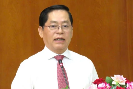 Bí thư Tỉnh ủy Phạm Viết Thanh phát biểu tại hội nghị.