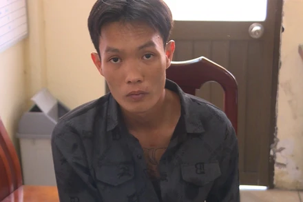 Cồ Khắc Chọn tại Cơ quan Công an thành phố Bà Rịa.