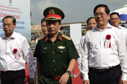 Đại tướng Phan Văn Giang, Bộ trưởng Quốc phòng tham dự Lễ thông xe Dự án thành phần 3 cao tốc Biên Hòa-Vũng Tàu.