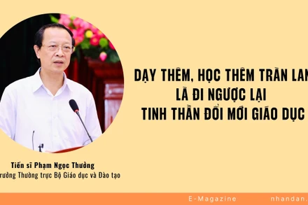 Dạy thêm, học thêm tràn lan là đi ngược lại tinh thần đổi mới giáo dục