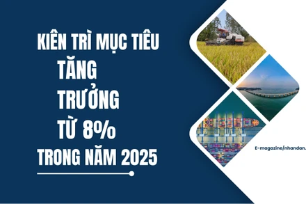 Kiên trì mục tiêu tăng trưởng từ 8% trong năm 2025