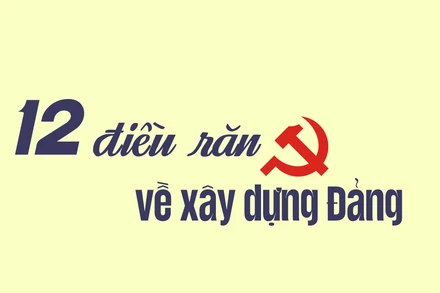 12 điều răn về xây dựng Ðảng