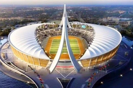 Sân vận động Morodok Techo (Phnom Penh, Campuchia), nơi diễn ra lễ khai mạc và nhiều hoạt động thi đấu tại SEA Games 32.