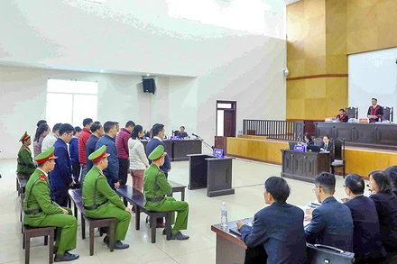 Phiên tòa xét xử các bị cáo trong vụ án “Chuyến bay giải cứu” được dư luận đặc biệt quan tâm. (Ảnh PHẠM KIÊN)