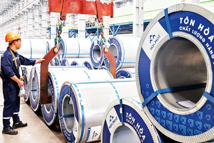 Sản phẩm của Công ty TNHH tôn Hòa Phát (Hưng Yên).