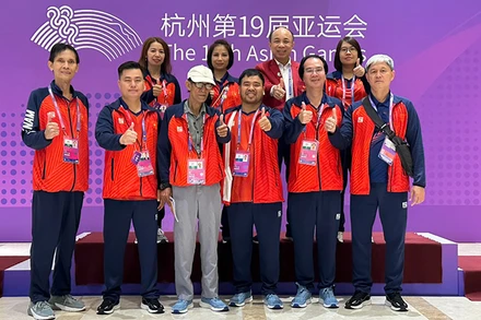 Đội tuyển cờ tướng Việt Nam đoạt HCB tại ASIAD 19.