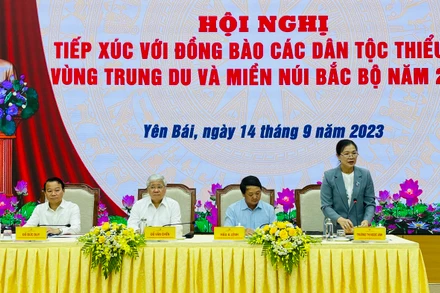 Đoàn chủ tịch chủ trì hội nghị.