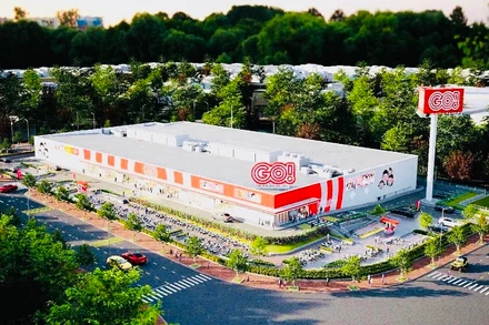 Phối cảnh Trung tâm thương mại GO! Yên Bái tại thành phố Yên Bái. (Ảnh: THANH SƠN)