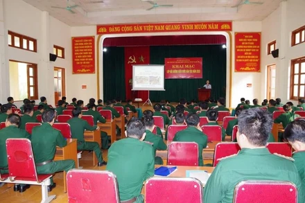 Quang cảnh khai mạc lớp bồi dưỡng kiến thức dân tộc năm 2023.