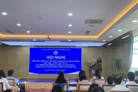 Thứ trưởng Ngoại giao Lê Thị Thu Hằng đánh giá cao kết quả triển khai công tác đối ngoại của thành phố Hà Nội trong 8 tháng năm 2023.