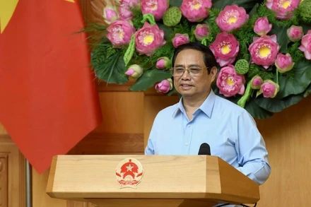 Thủ tướng phát biểu tại buổi tiếp. 