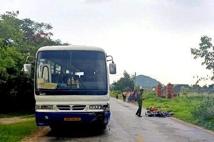 Hiện trường vụ tai nạn.