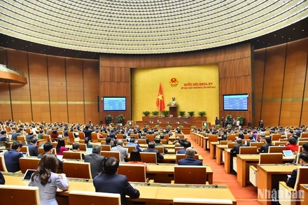 Quang cảnh phiên bế mạc Kỳ họp bất thường lần thứ 2, Quốc hội khóa XV.