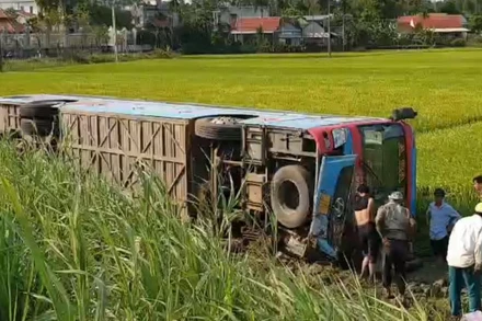 Hiện trường vụ tai nạn.