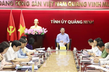 Ban Thường vụ Tỉnh ủy Quảng Ninh họp xem xét, thi hành kỷ luật đối với cán bộ, đảng viên vi phạm.