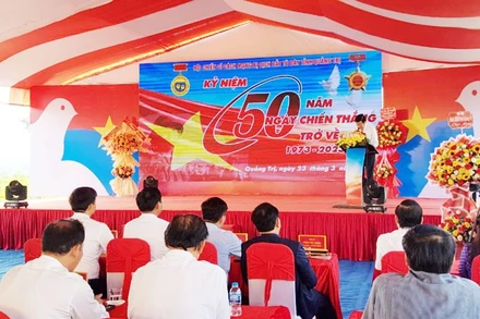 Nguyên Chủ tịch nước Trương Tấn Sang phát biểu tại buổi lễ. 