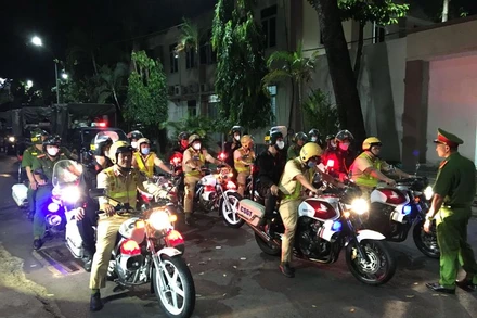 Lực lượng 161 ra quân chuyên đề xử lý thanh thiếu niên vi phạm Luật giao thông.