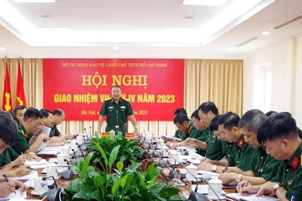 Đại tá Phạm Hải Trung, Tư lệnh Bộ Tư lệnh Bảo vệ Lăng Chủ tịch Hồ Chí Minh, Trưởng Ban Quản lý Lăng. (Nguồn: Trang tin Điện tử Ban Quản lý Lăng Chủ tịch Hồ Chí Minh)