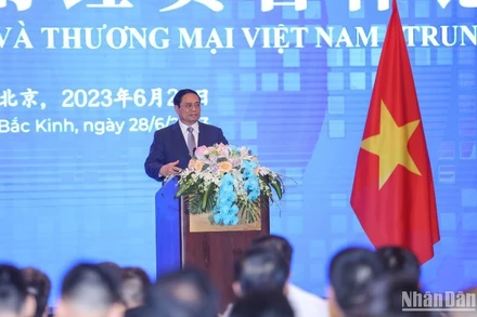 Thủ tướng Phạm Minh Chính phát biểu ý kiến tại Diễn đàn.