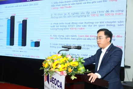 Bí thư Đảng ủy Công ty HHV Nguyễn Quốc Huy.