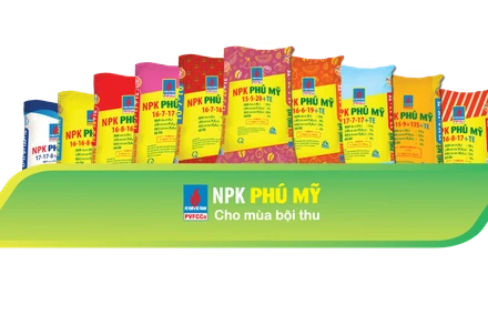 Đến nay, PVFCCo đã cho ra thị trường gần 30 công thức, sản phẩm NPK Phú Mỹ.