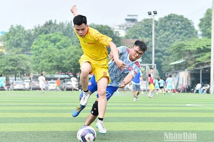 Giải bóng đá thanh niên báo chí khối Trung ương năm 2023 diễn ra với chất lượng chuyên môn cao, nhiều pha bóng đẹp cùng những màn rượt đuổi tỷ số sát sao đến phút thi đấu cuối cùng.