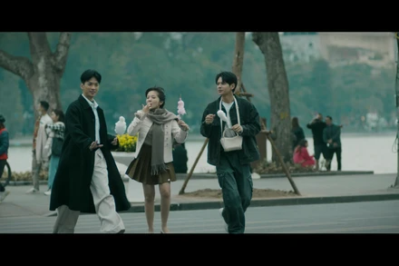 Các diễn viên trẻ trong phim "Cha tôi, người ở lại". (Ảnh: VFC)