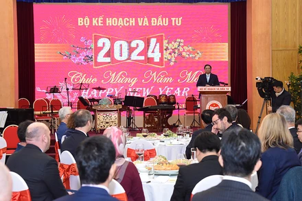 Quang cảnh buổi lễ. Ảnh: TRẦN HẢI