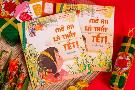 Sách "Mở ra là thấy Tết" của LionBooks. (Ảnh: Lionbooks)