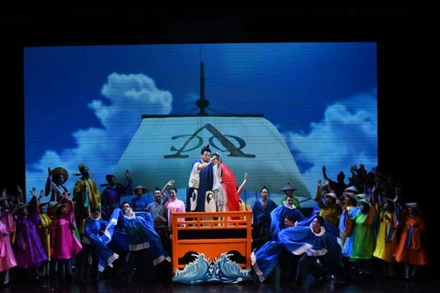 Cảnh trong vở diễn “Công nữ Anio”. (Ảnh: Ban tổ chức)