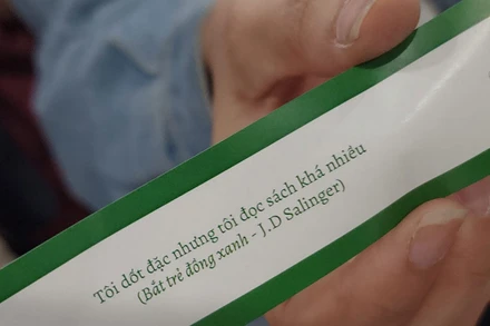 Một bài tóm tắt tác phẩm "Bắt trẻ đồng xanh". (Ảnh: Nhã Nam)