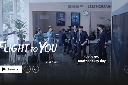 Phim "Hướng gió mà đi" trên trang netflix.com. (Ảnh chụp màn hình)