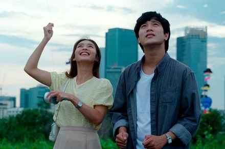 Hai diễn viên Trần Phong và Khả Ngân trong phim. (Ảnh: BHD cung cấp)