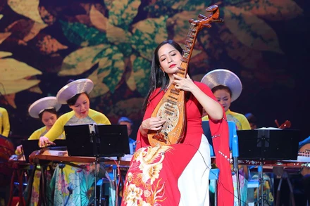 Nghệ sĩ Vũ Diệu Thảo. (Ảnh: HÒA NGUYỄN)