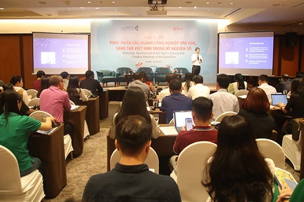 Hội thảo thu hút đông đảo những người làm về nội dung số. (Ảnh: Ban tổ chức)