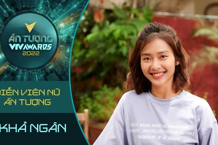 Nữ diễn viên Khả Ngân lần đầu có mặt trong danh sách đề cử. (Ảnh: VTV)