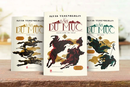 Bộ sách "Dân du mục" của văn học Kazakhstan do Nhà xuất bản Phụ nữ Việt Nam ấn hành. (Ảnh: NXB cung cấp)